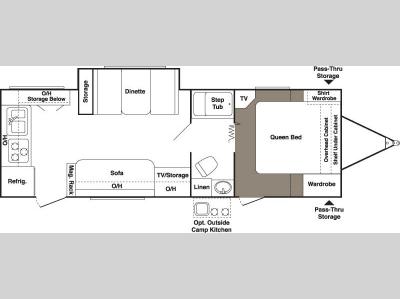 Floorplan - 2006 Keystone RV Outback 26RKS
