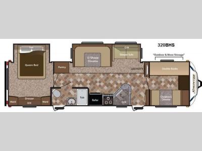 Floorplan - 2013 Keystone RV Sprinter 320BHS