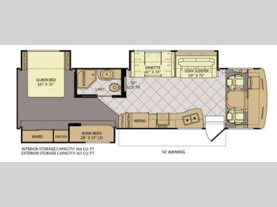 Floorplan - 2013 Fleetwood RV Bounder Classic 34B