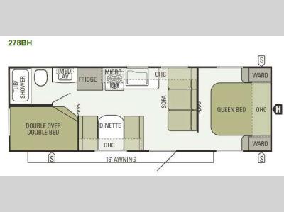 Floorplan - 2013 Starcraft  Autumn Ridge 278BH