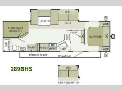 Floorplan - 2013 Starcraft  Autumn Ridge 289BHS