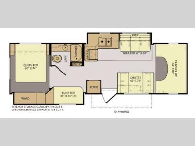 Floorplan - 2013 Fleetwood RV Jamboree Sport 31N