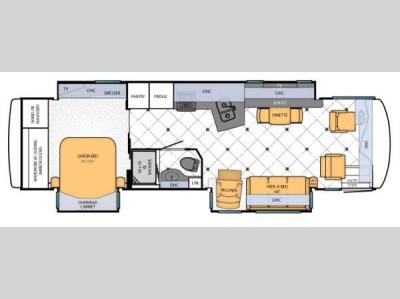 Floorplan - 2013 Newmar Ventana 3434