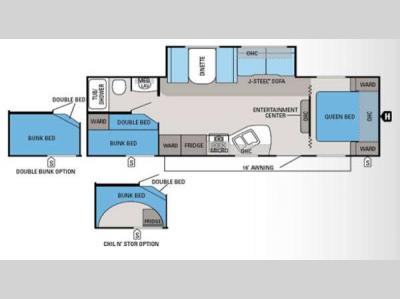 Floorplan - 2013 Jayco Jay Flight Swift 267BHS