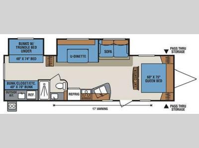 Floorplan - 2013 KZ Sportsmen S321BHK