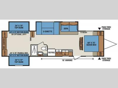 Floorplan - 2013 KZ Sportsmen S331BH