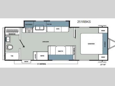 Floorplan - 2012 Coachmen RV Catalina Santara Series 251RBKS