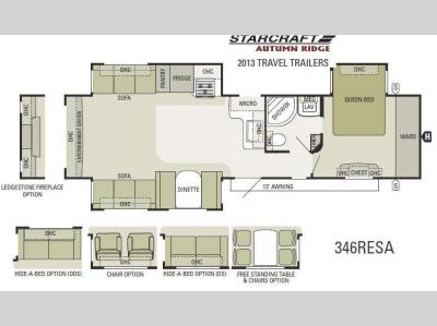 Floorplan - 2013 Starcraft  Autumn Ridge 346RESA