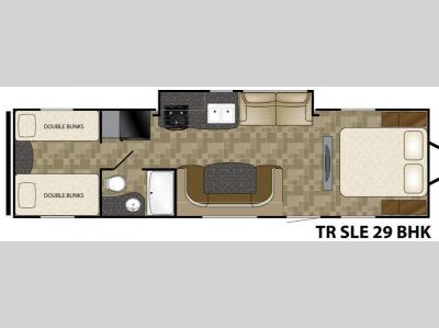 Floorplan - 2013 Heartland Trail Runner SLT 29BHK SLE