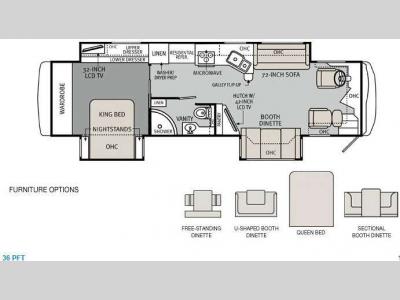 Floorplan - 2013 Holiday Rambler Ambassador 36PFT