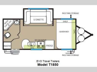 Floorplan - 2013 Forest River RV Stealth EVO 1850