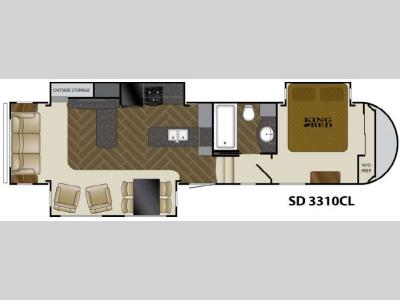 Floorplan - 2013 Heartland Sundance 3310CL