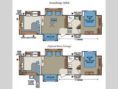 Floorplan - 2013 KZ StoneRidge 36RK