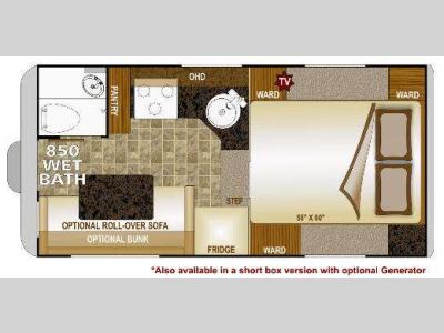 Floorplan - 2013 Northwood Wolf Creek 850