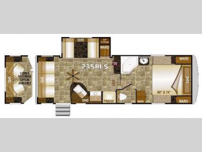 Floorplan - 2013 Northwood Fox Mountain 235RLS