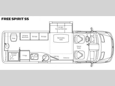 Floorplan - 2013 Leisure Travel Free Spirit Free Spirit SS