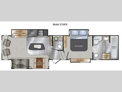 Floorplan - 2013 Keystone RV Alpine 3720FB