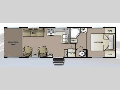 Floorplan - 2013 Pacific Coachworks Sandsport F285FS