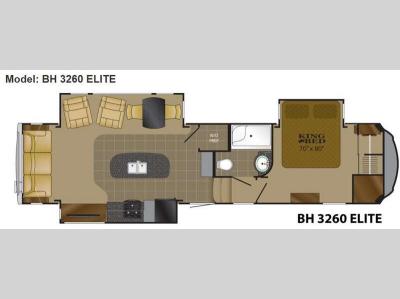 Floorplan - 2013 Heartland Bighorn 3260 Elite