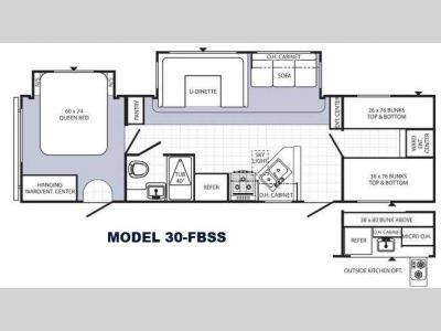 Floorplan - 2013 Palomino Puma 30-FBSS