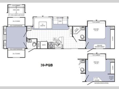 Floorplan - 2013 Palomino Puma 39-PQB