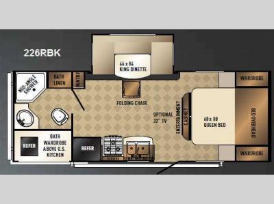 Floorplan - 2013 Palomino Solaire 226 RBK
