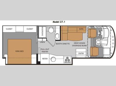 Floorplan - 2013 Thor Motor Coach ACE 27 1