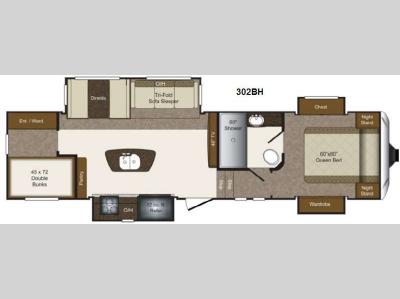Floorplan - 2013 Keystone RV Laredo 302BH