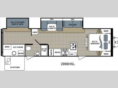 Floorplan - 2013 Dutchmen RV Kodiak 299BHSL Express