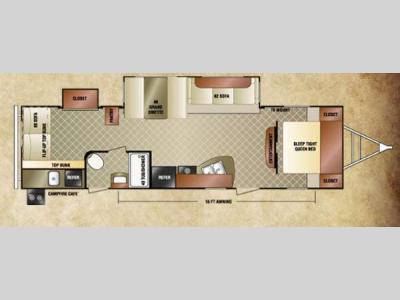 Floorplan - 2013 Venture RV SportTrek 310VJS