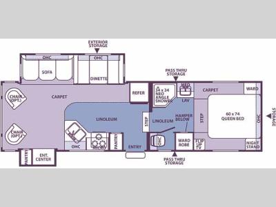 Floorplan - 2006 Forest River RV Rockwood 8288SS