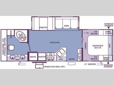 Floorplan - 2006 Forest River RV Rockwood 8293SS