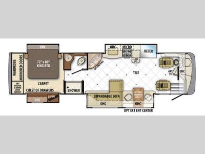 Floorplan - 2013 Forest River RV Berkshire 360QL
