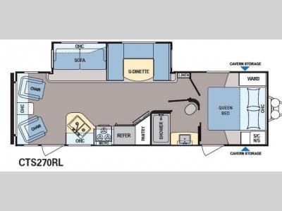 Floorplan - 2013 Dutchmen RV Coleman Expedition CTS270RL