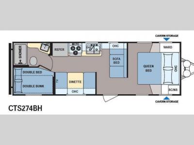 Floorplan - 2013 Dutchmen RV Coleman Expedition CTS274BH