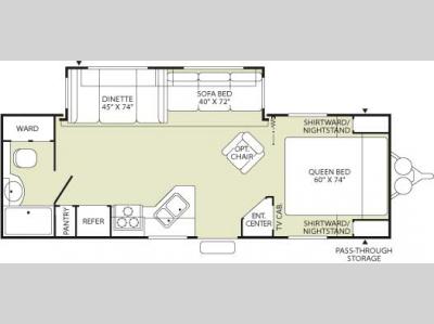 Floorplan - 2006 Fleetwood RV Wilderness 270FQS