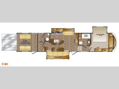 Floorplan - 2013 CrossRoads RV Elevation TF 3812