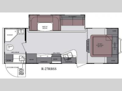 Floorplan - 2013 Cruiser Radiance R-27RBSS