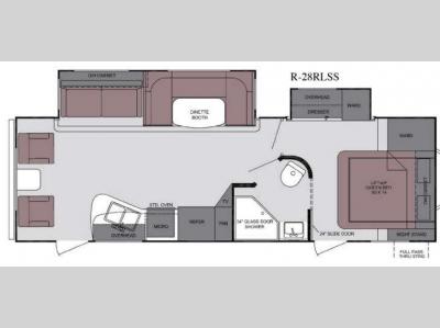 Floorplan - 2013 Cruiser Radiance R-28RLSS