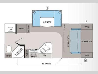 Floorplan - 2013 Jayco Jay Feather Ultra Lite 20M