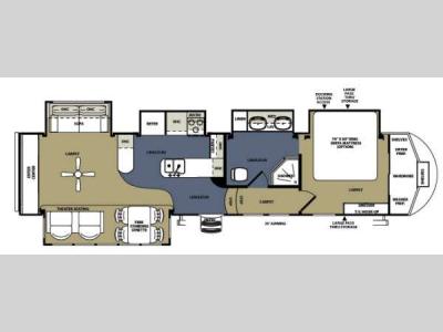Floorplan - 2013 Forest River RV Sierra 355RE