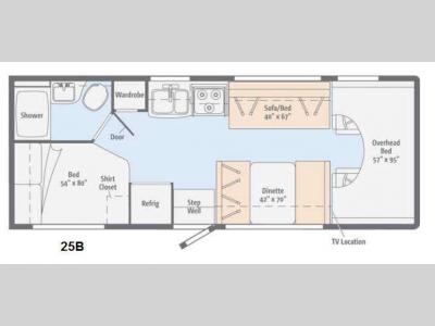Floorplan - 2014 Winnebago Minnie Winnie 25B