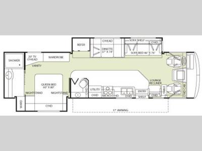 Floorplan - 2007 Fleetwood RV Bounder 35E