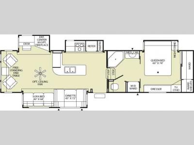 Floorplan - 2006 Fleetwood RV Wilderness Advantage AX6 355RLQS