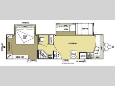 Floorplan - 2013 Forest River RV Salem 30FKBS