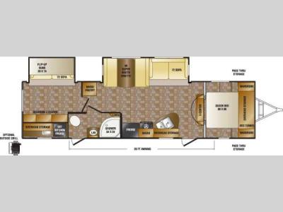 Floorplan - 2013 CrossRoads RV Sunset Trail Reserve ST32BH
