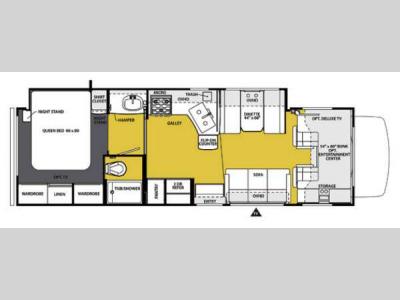 Floorplan - 2013 Forest River RV Sunseeker 3050S Ford
