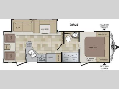 Floorplan - 2013 Keystone RV Cougar X-Lite 28RLS