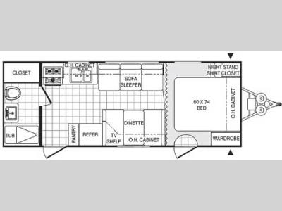 Floorplan - 2006 Palomino Puma 26RB