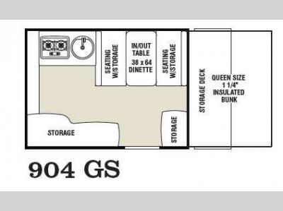 Floorplan - 2013 Coachmen RV Clipper Camping Trailers 904GS Classic